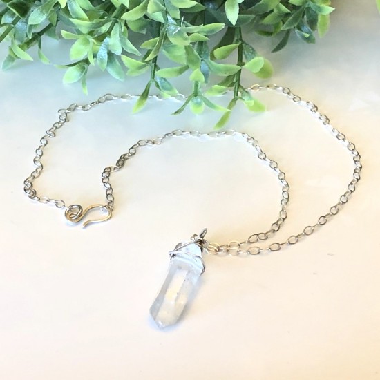 WRAPPED CRYSTAL NECKLACE WRAPPED CRYSTAL NECKLACE