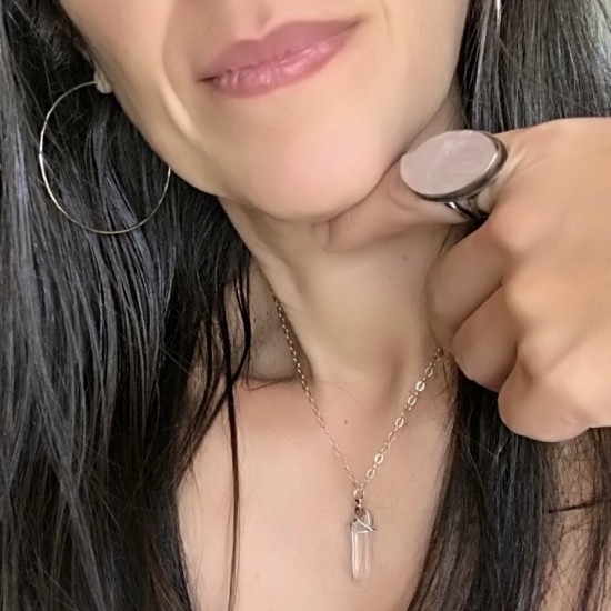 WRAPPED CRYSTAL NECKLACE WRAPPED CRYSTAL NECKLACE