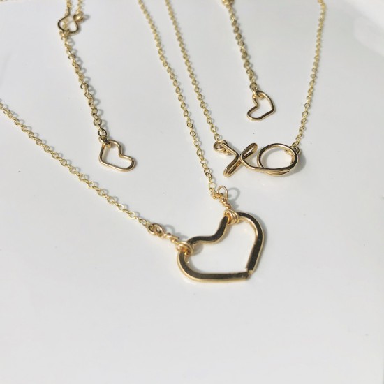 XO LOVES AND KISSES NECKLACE XO LOVES AND KISSES NECKLACE