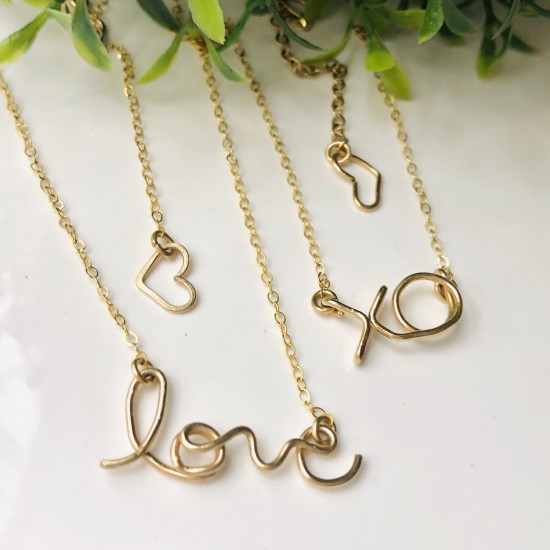 LOVE SCRIPT NECKLACE