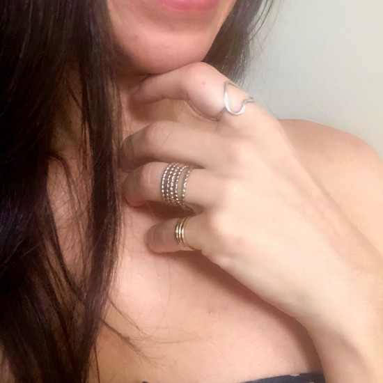 5 DOT STACKING RINGS SET 5 DOT STACKING RINGS SET