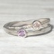 BIRTHSTONE STACKABLE STACKING RING BIRTHSTONE STACKABLE STACKING RING