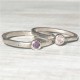 BIRTHSTONE STACKABLE STACKING RING BIRTHSTONE STACKABLE STACKING RING