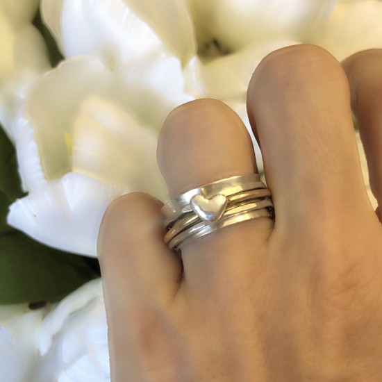 HEART FAITH SPINNER RING HEART FAITH SPINNER RING