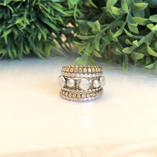 ORGANIC DISCS AND DOTTED STACKING RINGS ORGANIC DISCS AND DOTTED STACKING RINGS