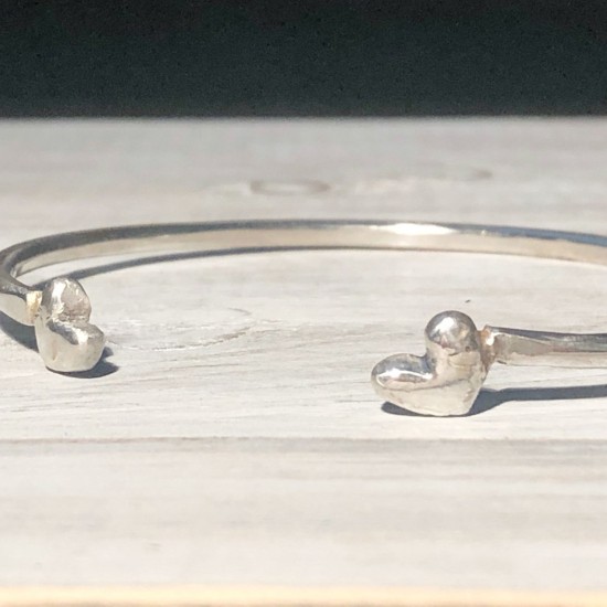 ORGANIC HEARTS HANDMADE CUFF BRACELET ORGANIC HEARTS HANDMADE CUFF BRACELET
