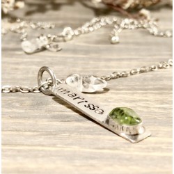 PERSONALIZED BIRTHSTONE NECKLACE PERSONALIZED BIRTHSTONE NECKLACE
