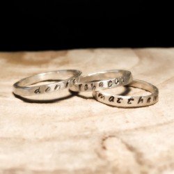 PERSONALIZED STACKABLE STACKING RINGS PERSONALIZED STACKABLE STACKING RINGS