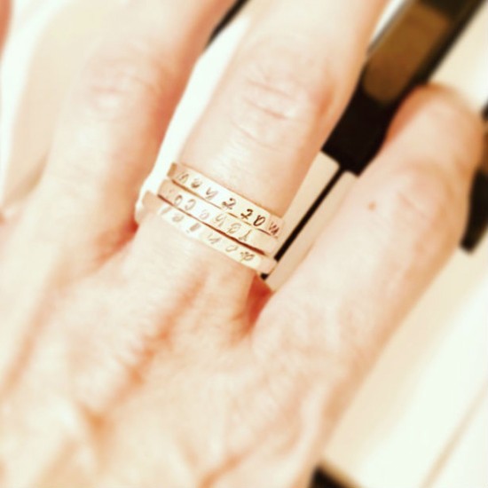 PERSONALIZED STACKABLE STACKING RINGS   