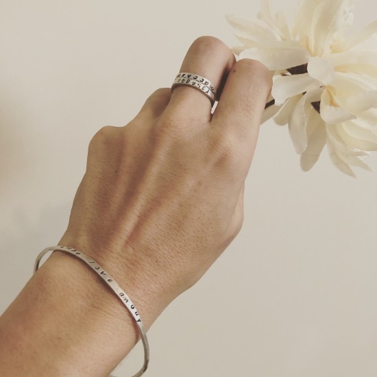 PERSONALIZED STACKABLE STACKING RINGS   