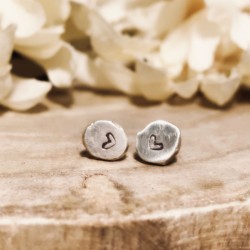 STAMPED ORGANIC EARRINGS STAMPED ORGANIC EARRINGS